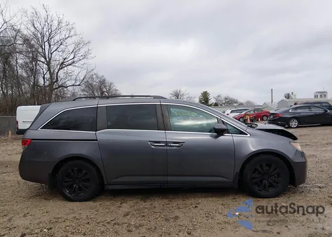 2014 Honda Odyssey Ex z USA, uszkodzony, nr VIN 5FNRL5H45EB075711